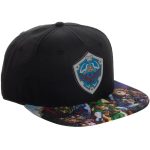 The Legend of Zelda - Characters & Hylian Shield Snapback Hat (Sublimated, Flat Bill) - Bioworld - Image 3