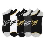 The Legend of Zelda - Hyrule Crest Ankle Socks - Bioworld - 5 Pairs
