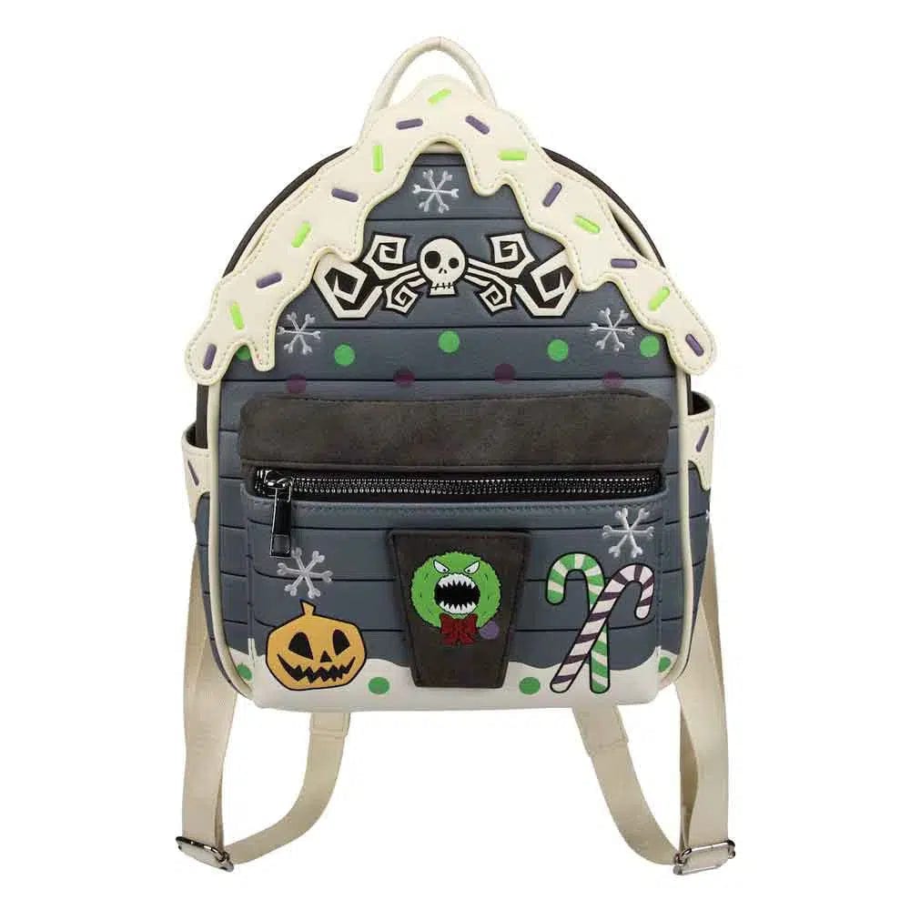 The-Nightmare-Before-Christmas-Gingerbread-House-Mini-Backpack-Bioworld The Nightmare Before Christmas - Gingerbread House Mini Backpack - Bioworld - Image 1