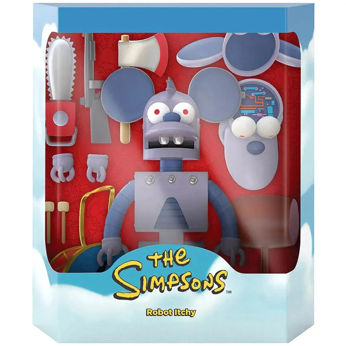 The-Simpsons-Robot-Itchy-Action-Figure-7-Super7-ULTIMATES-Series The Simpsons - Robot Itchy Action Figure (7") - Super7 - ULTIMATES! Series - Image 1