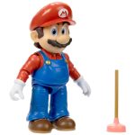 The Super Mario Bros. Movie - Mario with Plunger Action Figure (5") - Jakks Pacific - Series 1 - Image 6