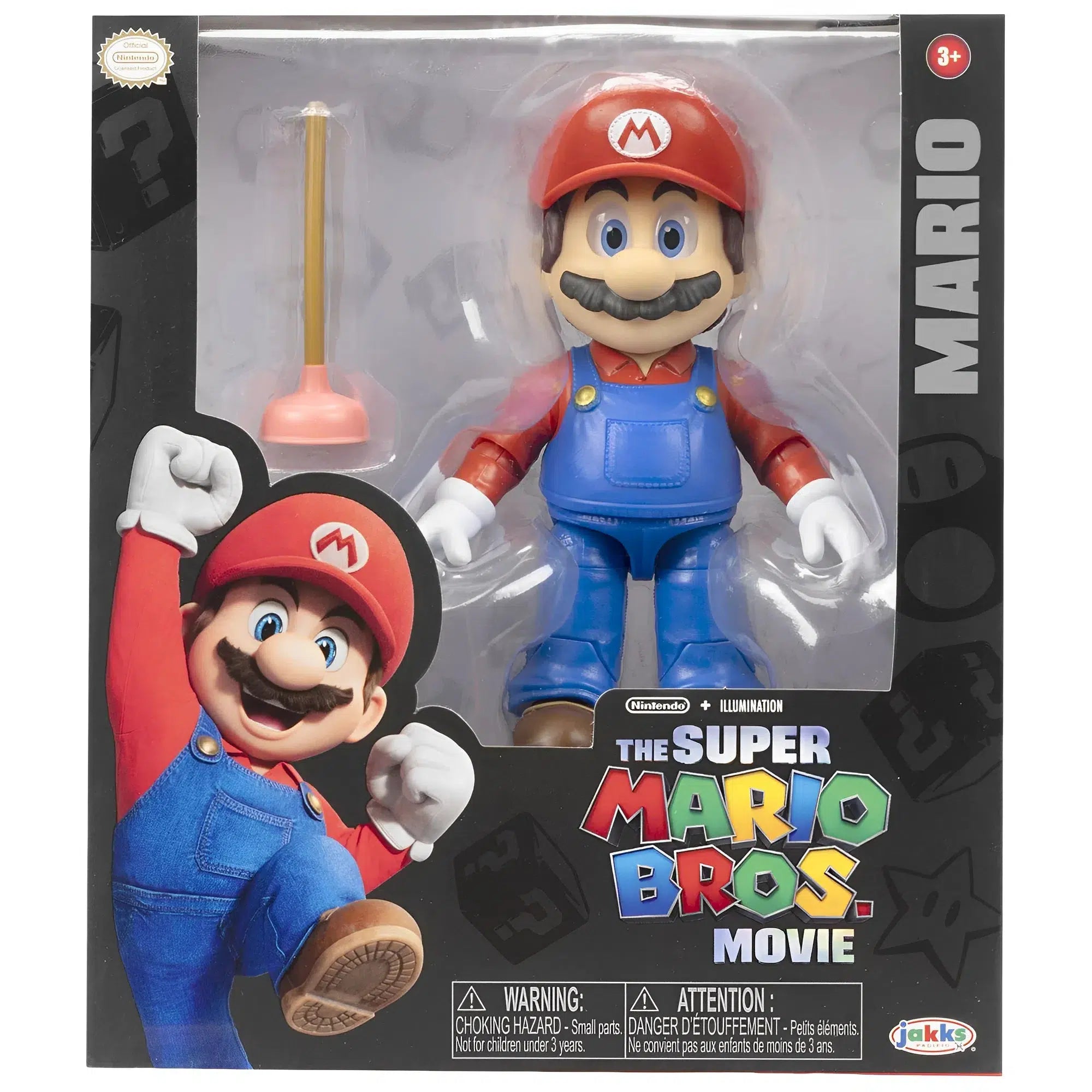 The-Super-Mario-Bros_-Movie-Mario-with-Plunger-Action-Figure-5-Jakks-Pacific-Series-1 The Super Mario Bros. Movie - Mario with Plunger Action Figure (5") - Jakks Pacific - Series 1 - Image 1