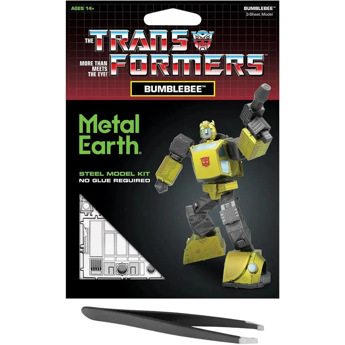 The-Transformers-More-than-Meets-the-Eye-Bumblebee-Figure-Model-Kit-Steel-Moderate-Difficulty-Fascinations-Metal-Earth-Series The Transformers: More than Meets the Eye - Bumblebee Figure Model Kit (Steel, Moderate Difficulty) - Fascinations - Metal Earth Series - Image 1