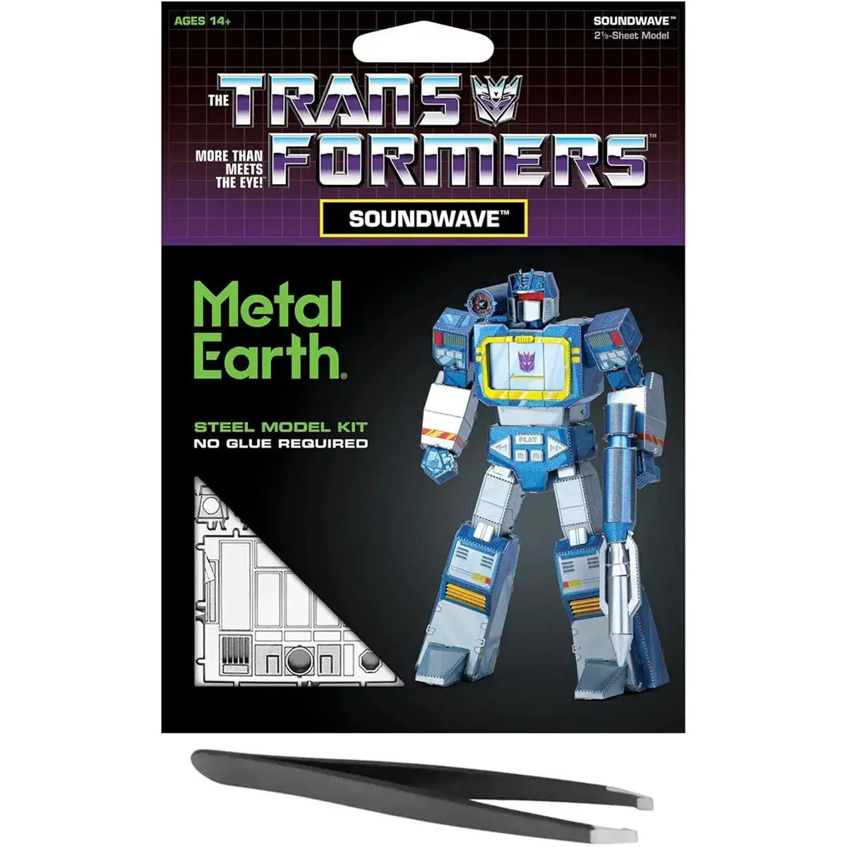 The-Transformers-More-than-Meets-the-Eye-Soundwave-Figure-Model-Kit-Steel-Moderate-Difficulty-Fascinations-Metal-Earth-Series The Transformers: More than Meets the Eye - Soundwave Figure Model Kit (Steel, Moderate Difficulty) - Fascinations - Metal Earth Series - Image 1