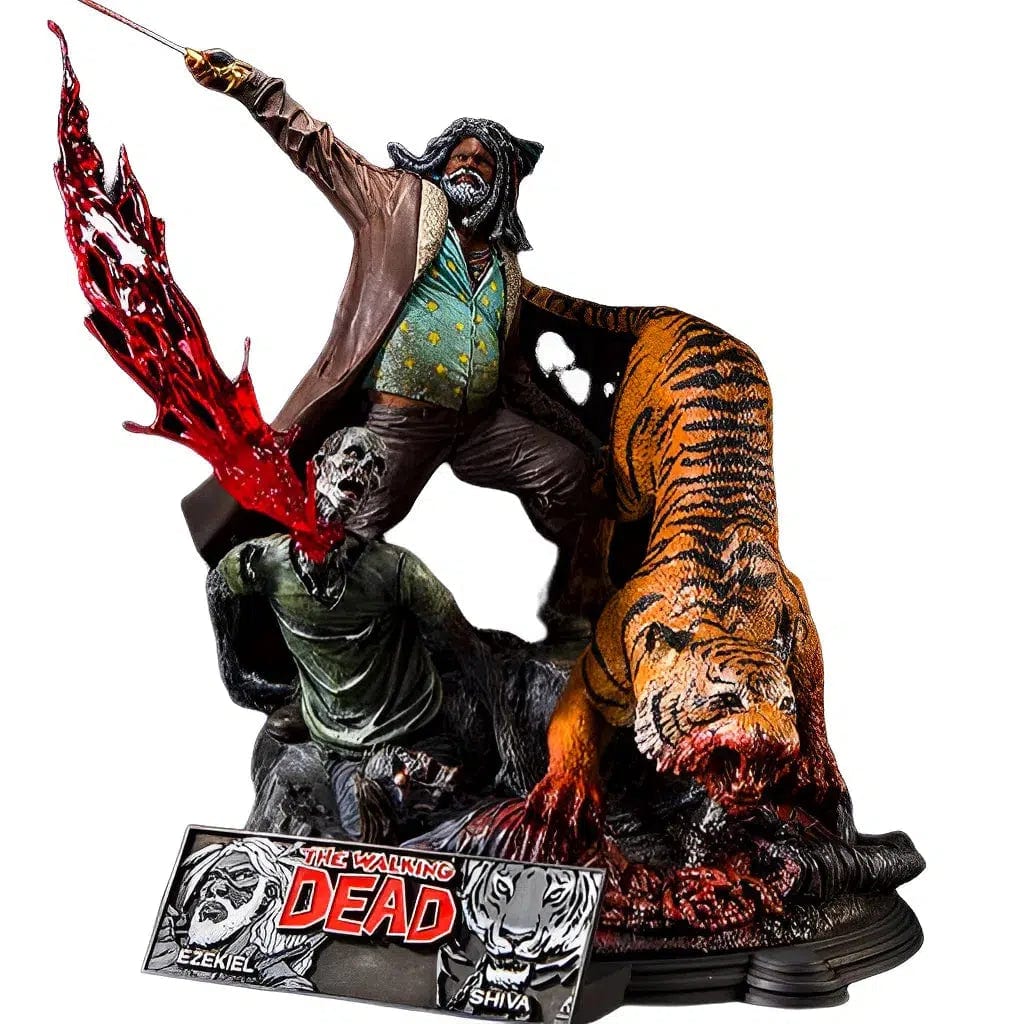 The-Walking-Dead-Comic-Ezekiel-and-Shiva-Resin-Statue-McFarlane-Toys-Series-2018 The Walking Dead (Comic) - Ezekiel and Shiva Resin Statue - McFarlane Toys - Series (2018) - Image 1