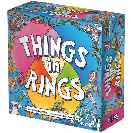Things In Rings - Party Puzzle Board Game for Family, Adults, and Children (2-6 Players, Ages 6+) - Allplay