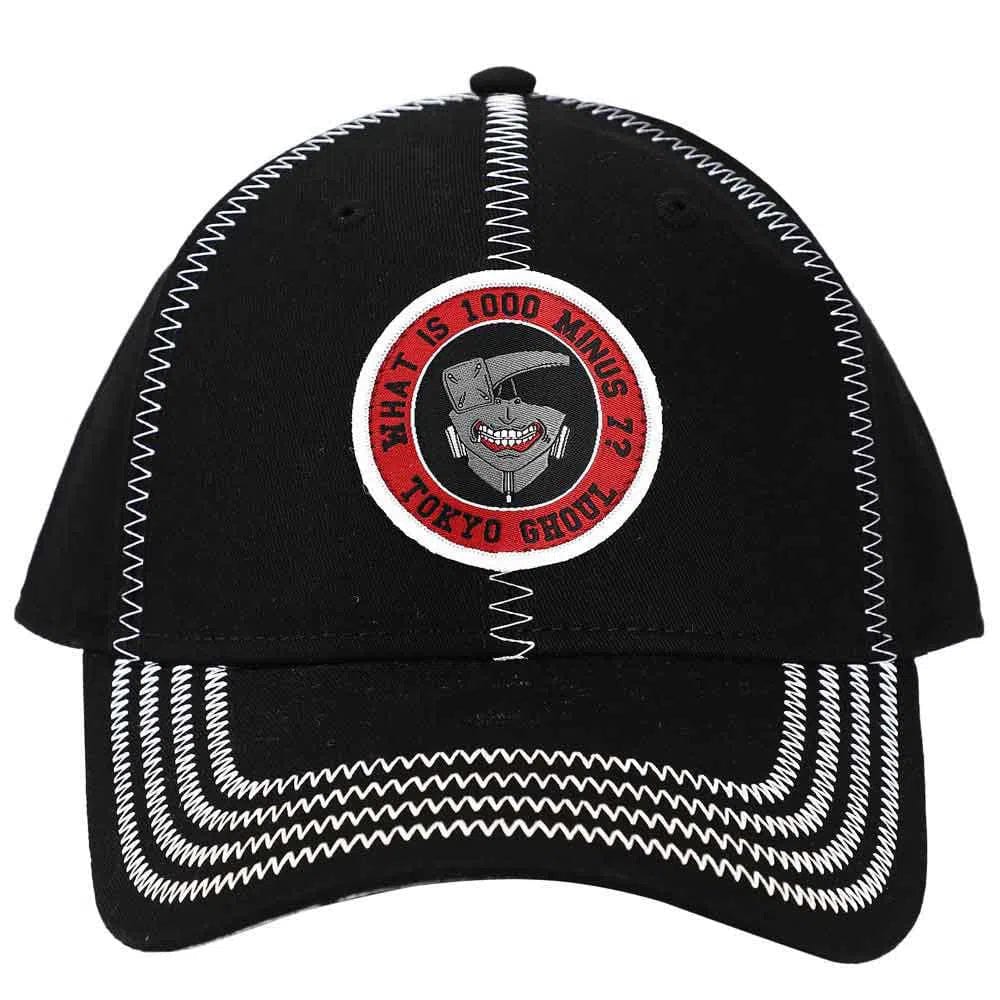 Tokyo-Ghoul-What-is-1000-Minus-7-Hat-Contrast-Stitching-Bioworld Tokyo Ghoul - "What is 1000 Minus 7?" Hat (Contrast Stitching) - Bioworld - Image 1