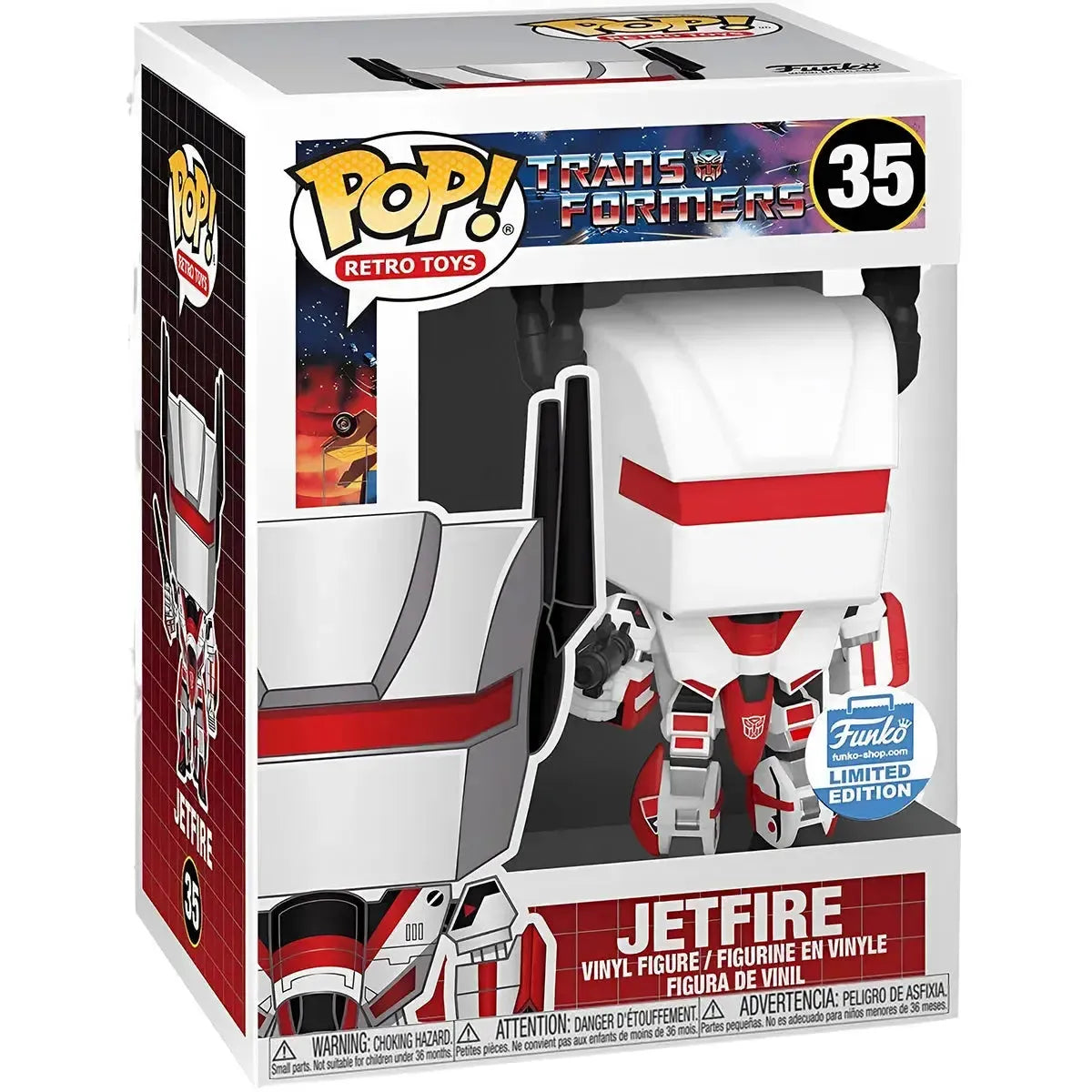 Transformers-Limited-Edition-Jetfire-Figure-Funko-POP-Retro-Toys-Series-35 Transformers - Limited Edition Jetfire Figure - Funko - POP! Retro Toys Series (35) - Image 1