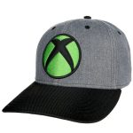 XBOX - Console Logo Snapback Hat (Gray, Curved Bill) - Bioworld - Image 2