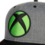 XBOX - Console Logo Snapback Hat (Gray, Curved Bill) - Bioworld - Image 4