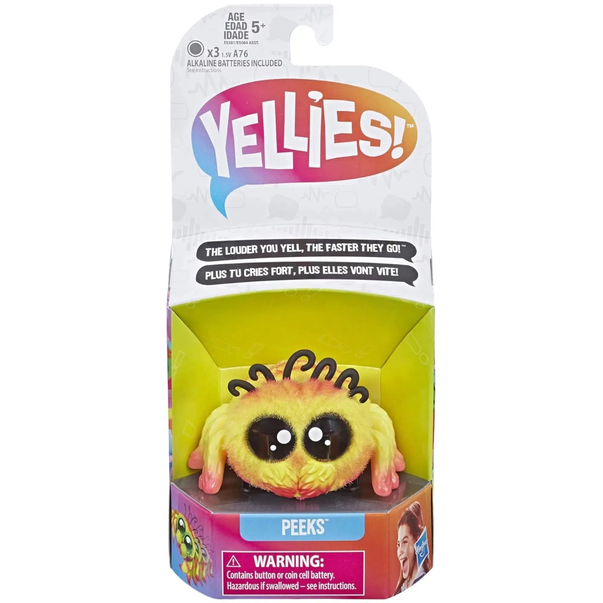 Yellies-Peeks-Voice-Activated-Spider-Pet-Toy-Hasbro Yellies! - Peeks Voice-Activated Spider Pet Toy - Hasbro - Image 1