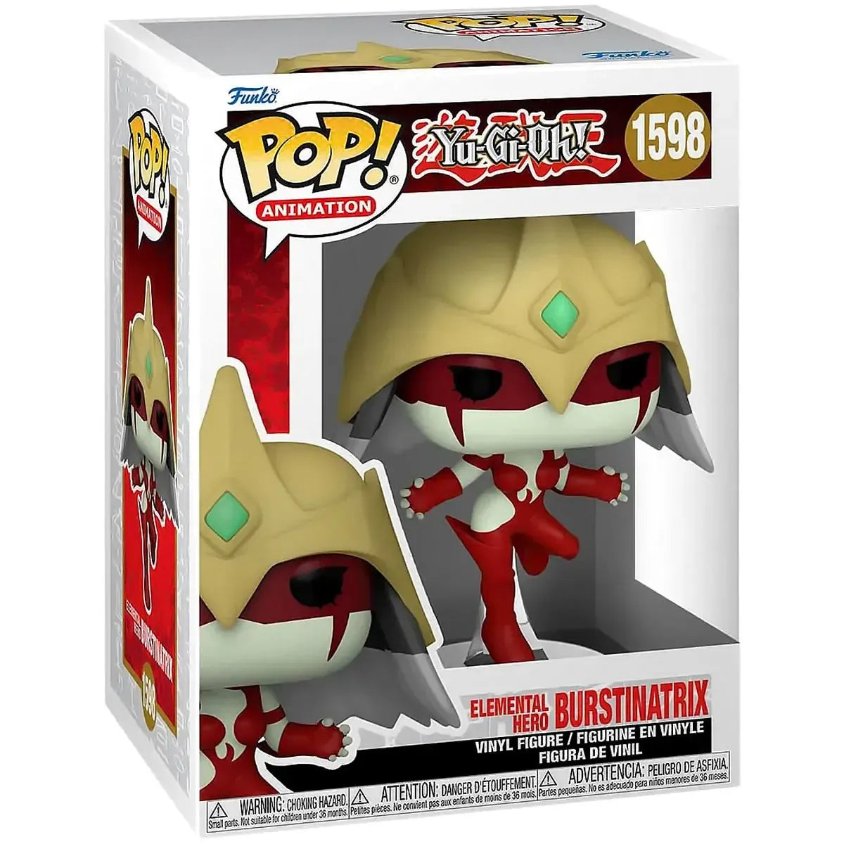 Yu-Gi-Oh-GX-Elemental-Hero-Burstinatrix-Figure-4_6-Funko-Pop-Animation-Series-1598 Yu-Gi-Oh! GX - Elemental Hero Burstinatrix Figure (4.6") - Funko - Pop! Animation Series (1598) - Image 1